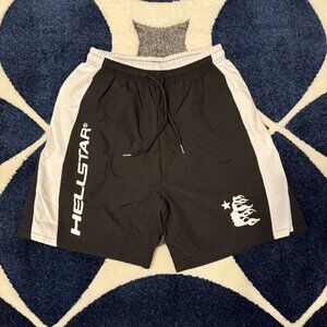 Hellstar Black / White Athletic Shorts Mens Size Large